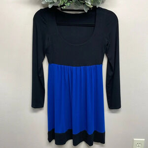 Only Hearts NYC Helena Stuart Ling Sleeve Stretch Knit Empire Waist Dress S